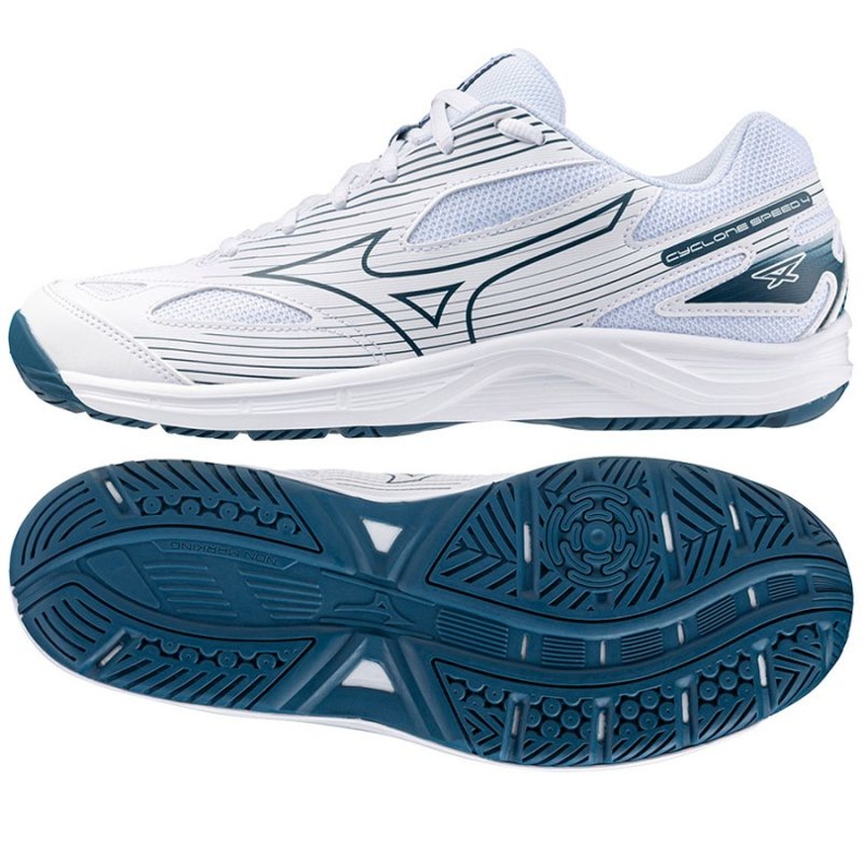 Volejbalové boty Mizuno Cyclone Speed ​​​​4 M V1GA238021 bílý