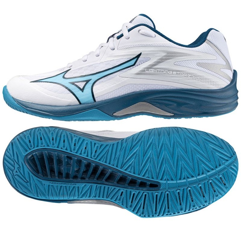 Volejbalové boty Mizuno Lightning Star Z7 V1GD230321 bílý Volejbalové boty Mizuno Lightning Star Z7 V1GD230321 bílý