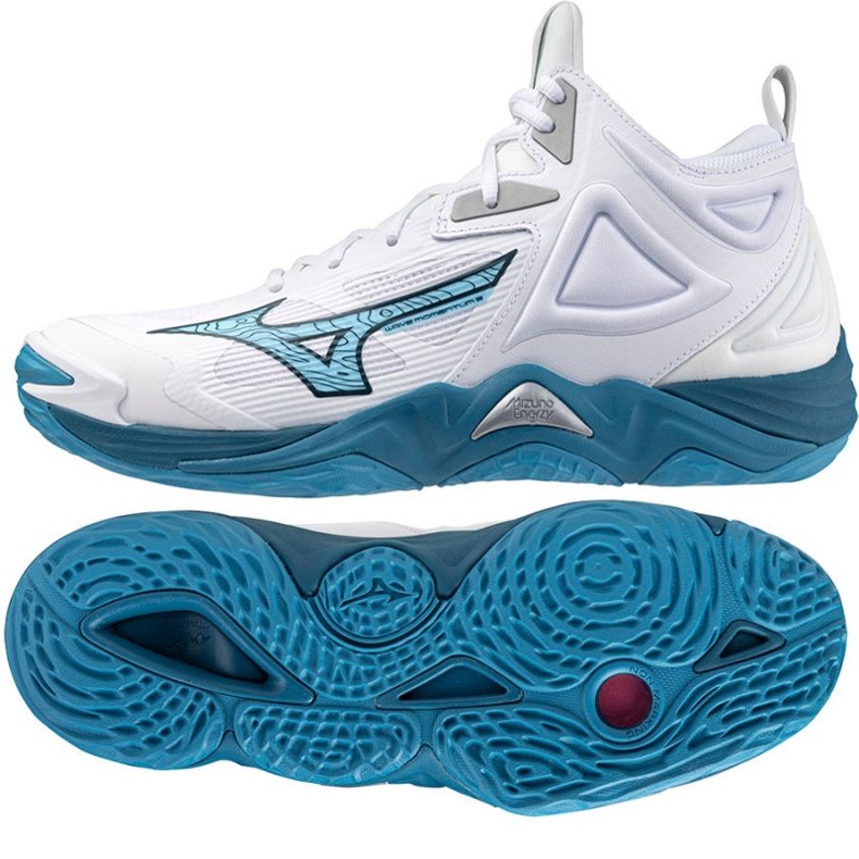 Volejbalové boty Mizuno Wave Momentum 3 Mid V1GA231721 bílý