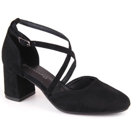 Sandály na vysokém podpatku Potocki W SZ12341 WOL221A černý