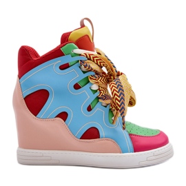 Dámské tenisky na klínku Multicolor Leoppa vícebarevný Dámské tenisky na klínku Multicolor Leoppa vícebarevný