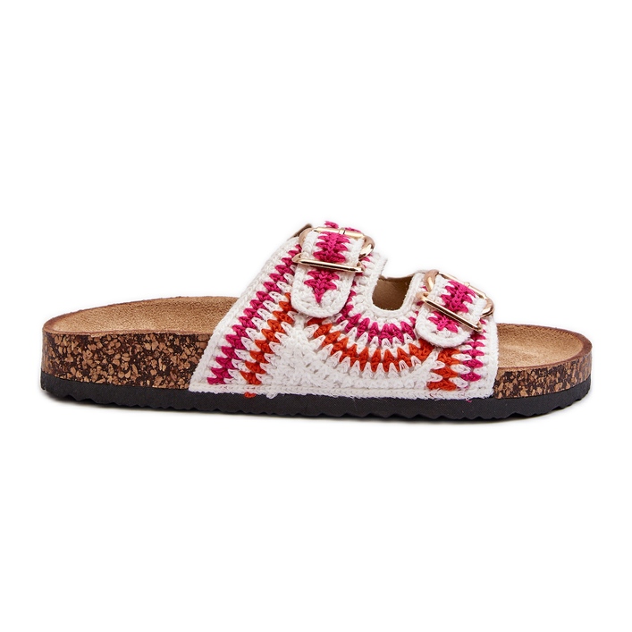 Dámské žabky s korkovou podrážkou, bílá Fannea bílý Dámské žabky s korkovou podrážkou, bílá Fannea bílý