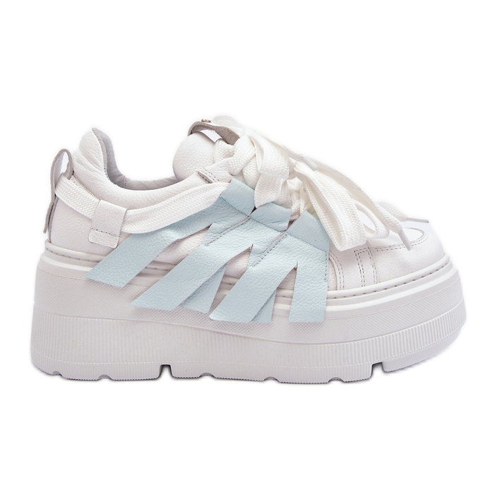 Zazoo 2F-7033 Tenisky na masivní platformě, modré modrý