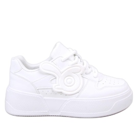 Broady Allwhite tenisky na platformě bílý Broady Allwhite tenisky na platformě bílý