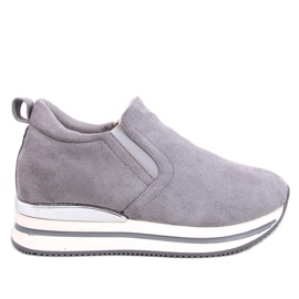 Boty na skrytém klínku Boult Grey šedá Boty na skrytém klínku Boult Grey šedá