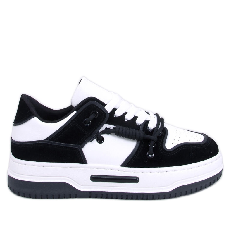 Černé Clavell tenisky s vysokou podrážkou černá