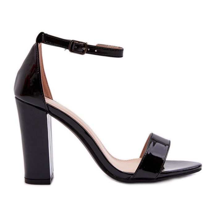 Černé sandály na vysokém podpatku Thakko černá