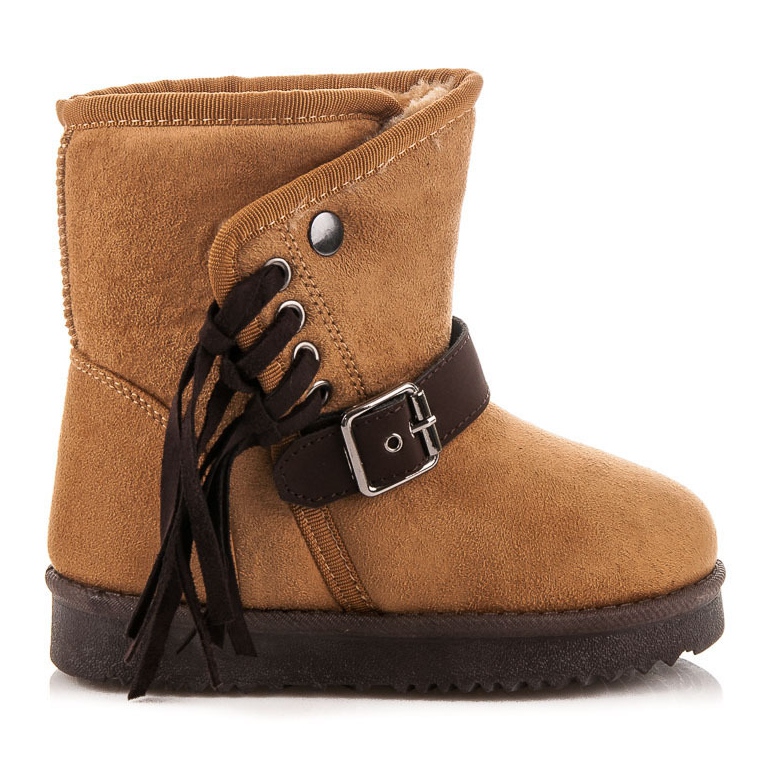 Kylie Botičky s třásněmi hnědý