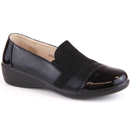 News Dámské pohodlné slip-on boty, černé Unisoft černý