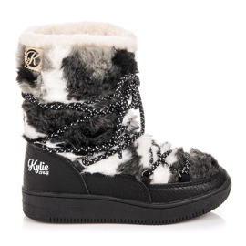 Kylie Kožešinové boty černý