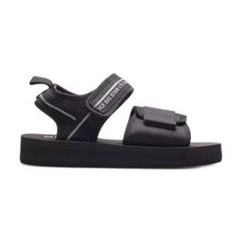 Dámské sandály na suchý zip Big Star LL274784 Black černý