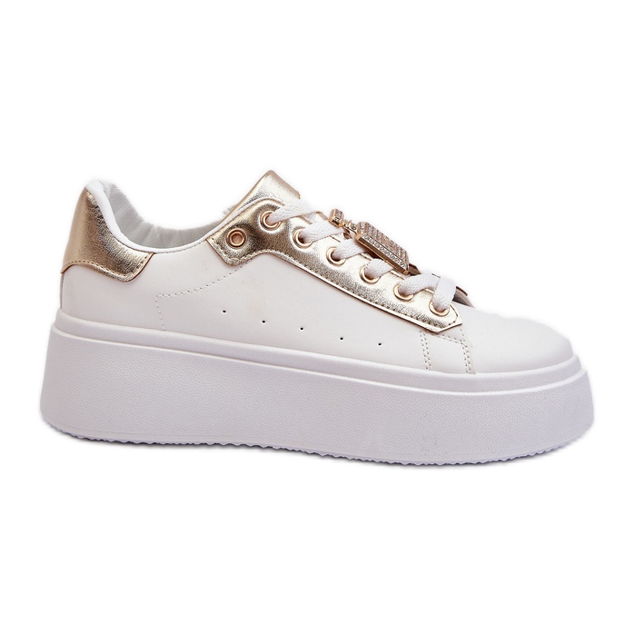 Bílé dámské tenisky s ozdobou Celedria bílý