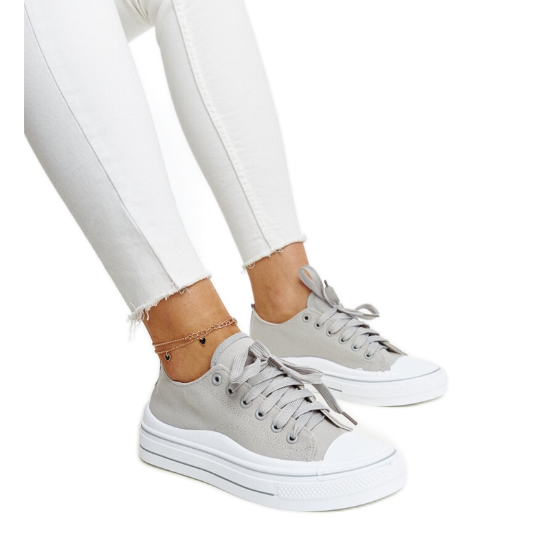 Šedé tenisky na platformě Anbarin šedá