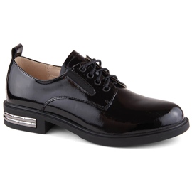 Černé lakované dámské oxfordky Filippo DP6189 černý
