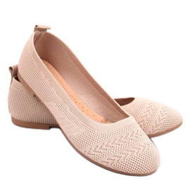 Pletené balerínky Newey Beige béžový Pletené balerínky Newey Beige béžový
