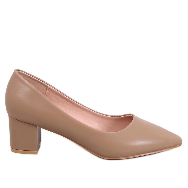 Crafts Khaki lodičky na nízkém podpatku béžový