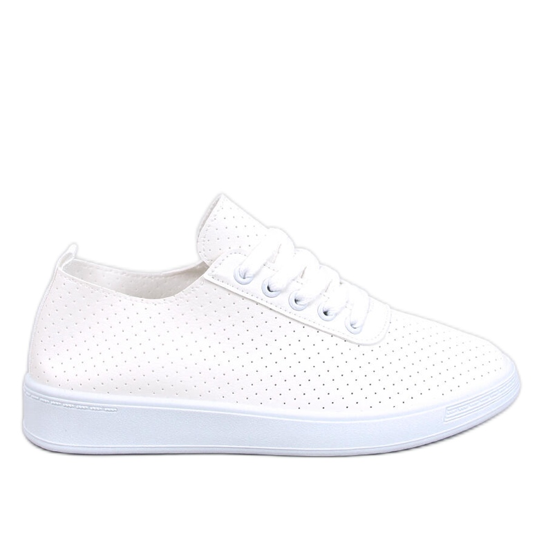 Prolamované tenisky Hodges White bílý