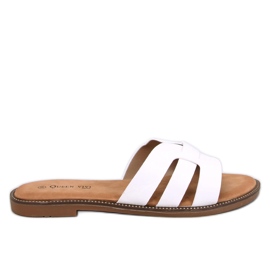 Dámské žabky Charnes White bílý Dámské žabky Charnes White bílý