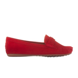 Marco Shoes Mokasíny Vigo červený