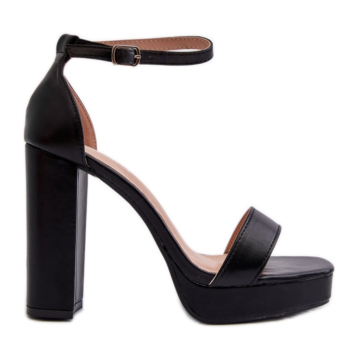 Černé sandály na vysokém podpatku Trewenna černá