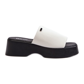 Dámské žabky Big Star NN274022 Bílé bílý