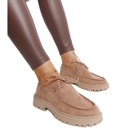 Hnědé semišové klasické boty Keiko hnědý