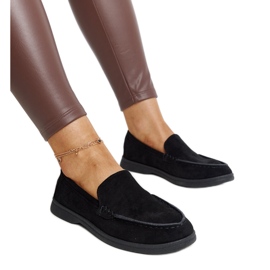 Černé semišové boty Rumay černý