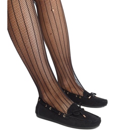 Černé semišové mokasíny od Aneesa černá