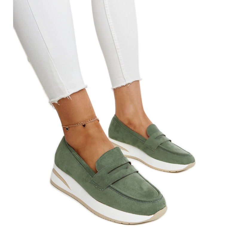 Zelené semišové sportovní boty Venla zelená