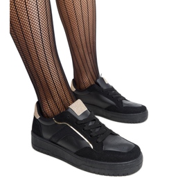 Černé tenisky na platformě Walda černý