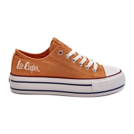 Dámské tenisky se silnou podrážkou Lee Cooper LCW-24-31-2216 oranžové pomerančový