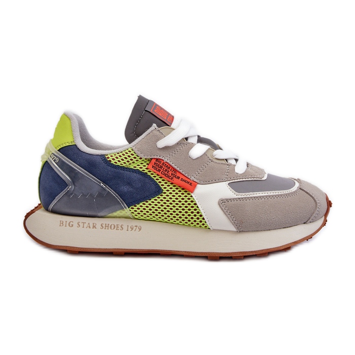 Pánské sportovní tenisky Memory Foam System Big Star NN174344 Grey šedá