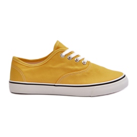 Dámské klasické žluté tenisky Sneakers Olvali žlutá Dámské klasické žluté tenisky Sneakers Olvali žlutá