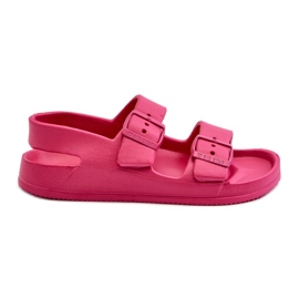 Dětské lehké sandály s přezkami Big Star NN374545 Fuchsia růžový Dětské lehké sandály s přezkami Big Star NN374545 Fuchsia růžový