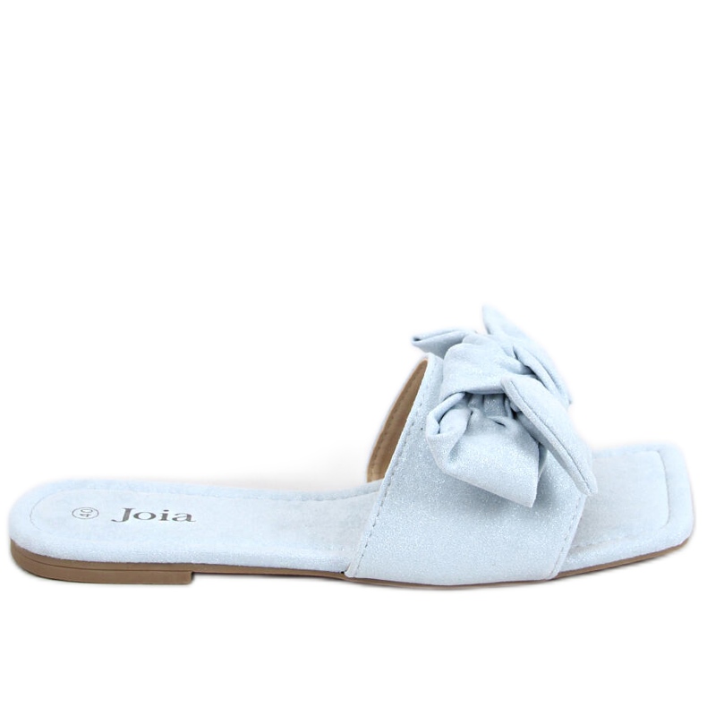 Nisha Blue Square Sole Slides modrý
