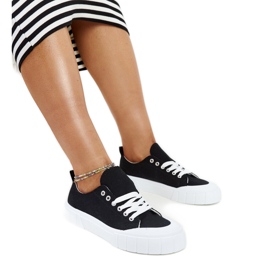 Černé látkové tenisky Eduard černý