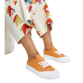 Eduardovy oranžové látkové tenisky oranžový Eduardovy oranžové látkové tenisky oranžový