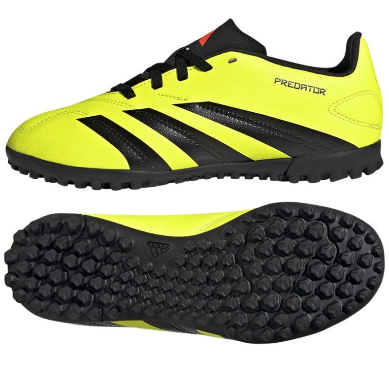 Kopačky Adidas Predator Club L Tf Jr IG5436 žlutá Kopačky Adidas Predator Club L Tf Jr IG5436 žlutá