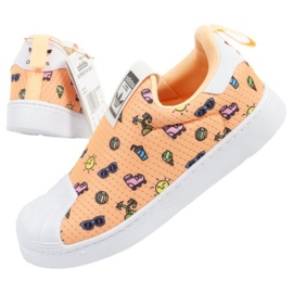 Boty Adidas Superstar Jr GX3301 pomerančový