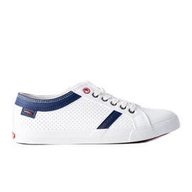 Bílé pánské tenisky Cross Jeans bílý Bílé pánské tenisky Cross Jeans bílý
