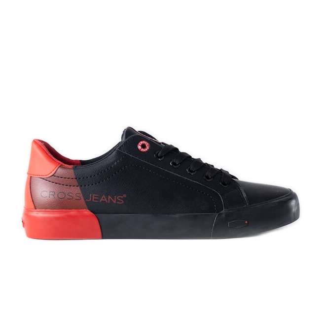 Černočervené pánské tenisky Cross Jeans černá