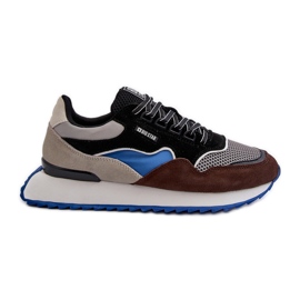 Pánské tenisky Big Star NN174322 Memory Foam System Brown-Black černá Pánské tenisky Big Star NN174322 Memory Foam System Brown-Black černá