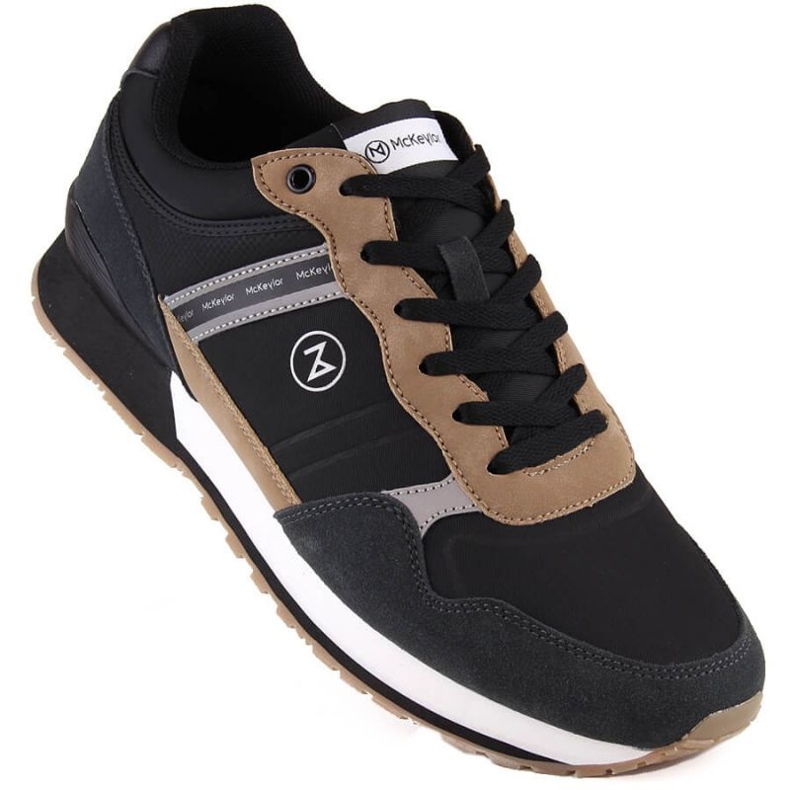 Kožená sportovní obuv McKeylor JAN289A, černá