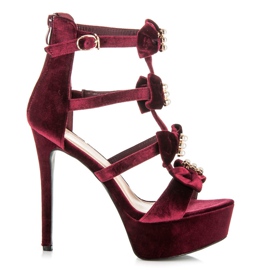 Vices Sandály Na Platformě červený