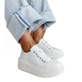 Modré kožené boty s ozdobnou přezkou bílý Modré kožené boty s ozdobnou přezkou bílý