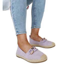 Fialové espadrilky s řetízkem z Radwany fialová