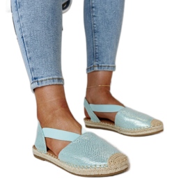 Světle zelené espadrilky s otevřenou patou Tharna zelený