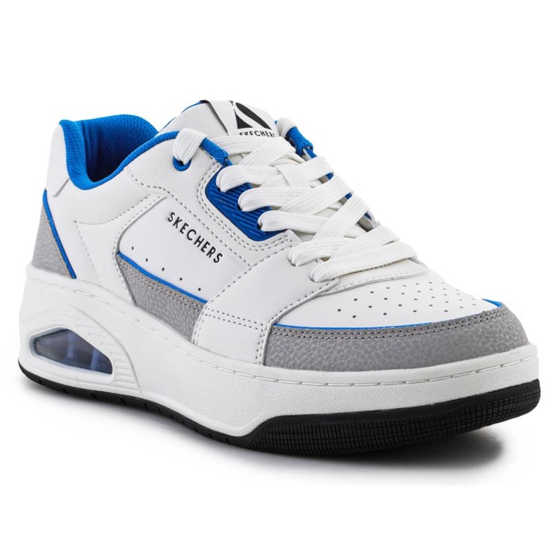Boty Skechers Uno Court-Low-Post 183140-WBL bílý