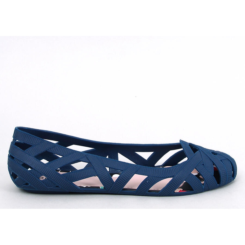 Prolamované balerínky Meliski Chassa Navy modrý