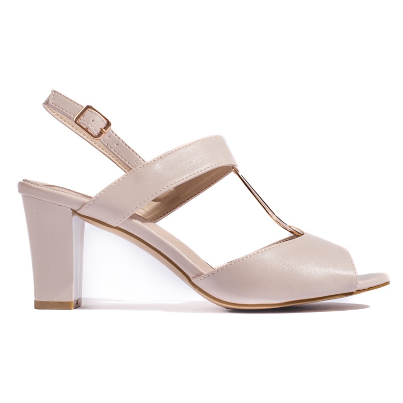 Goodin Dámské béžové sandály na sloupku béžový Goodin Dámské béžové sandály na sloupku béžový